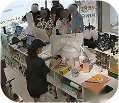 매장 카운터 CCTV 사진